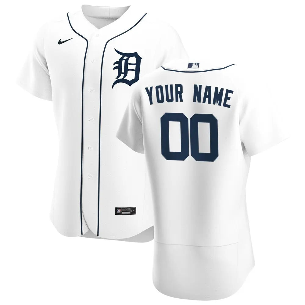 nike personalized Tigers White Custom Jersey