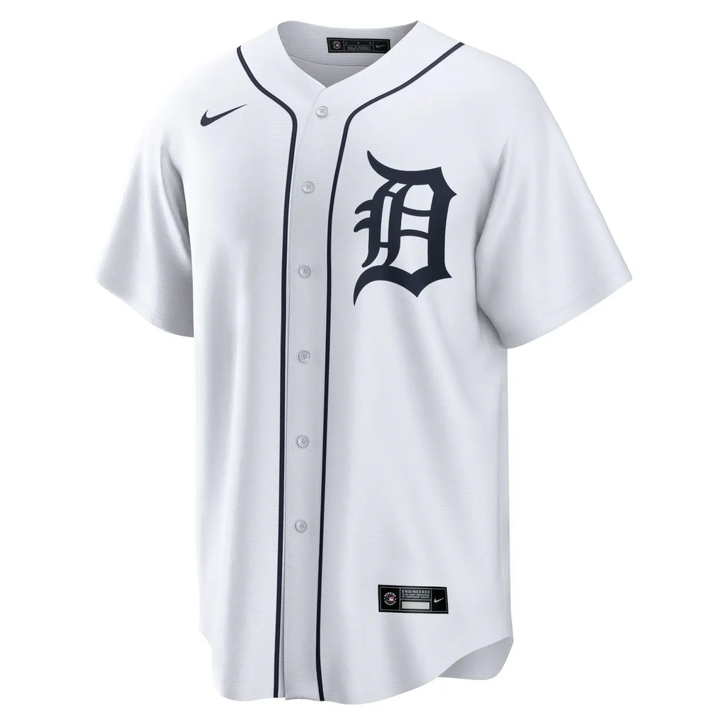 detroit Nike Tigers White Home Jersey - Hình 3
