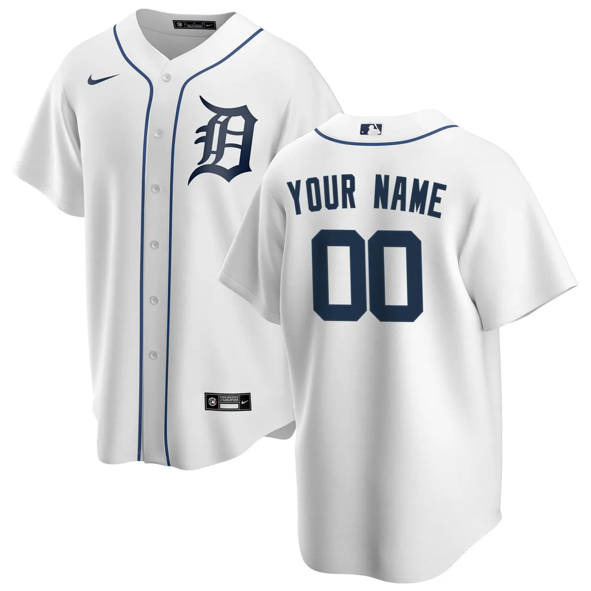personalized Nike Tigers White Custom Jersey