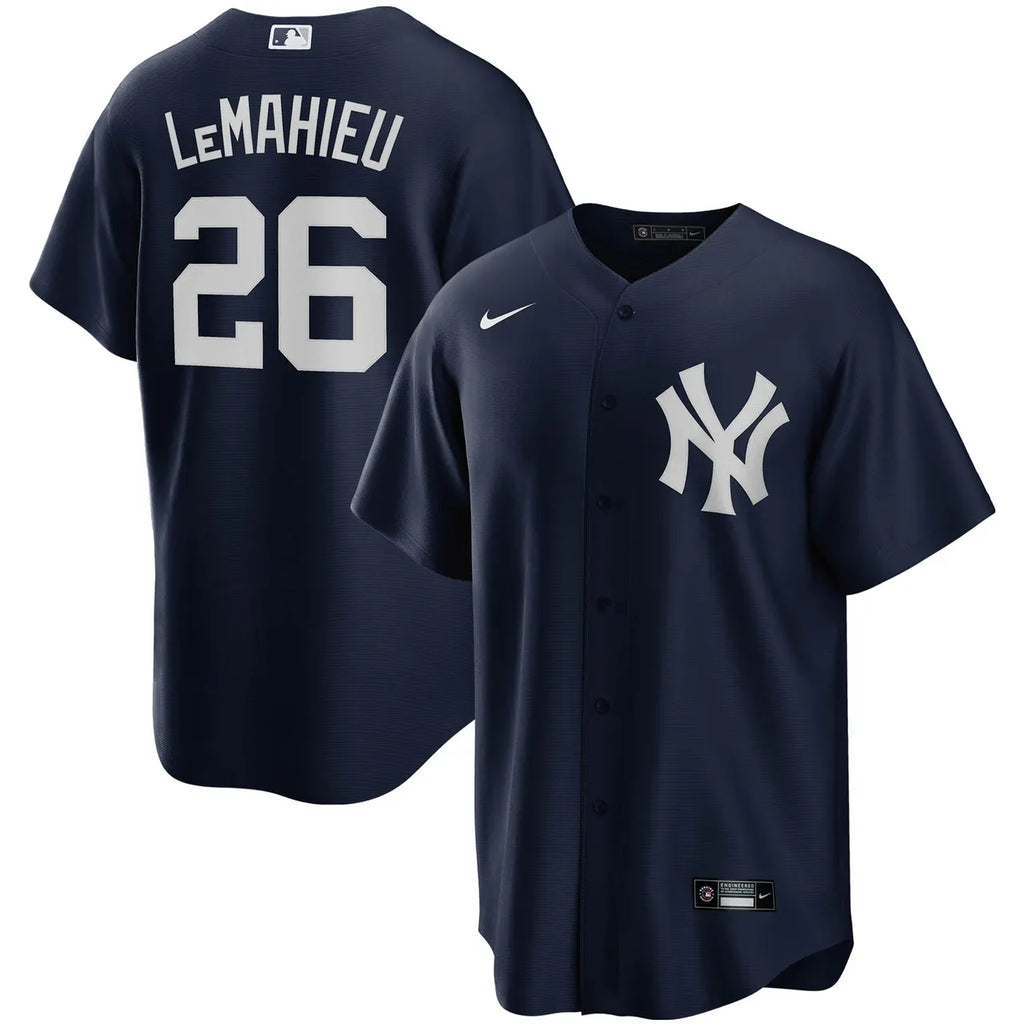 nike LeMahieu Yankees Navy Jersey - Hình 2