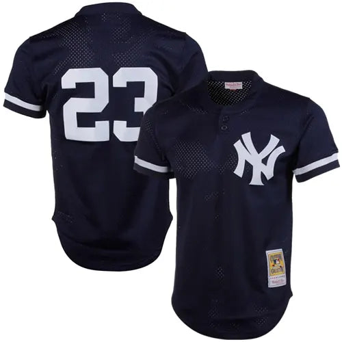 Yankees Navy Cooperstown Jersey mitchell