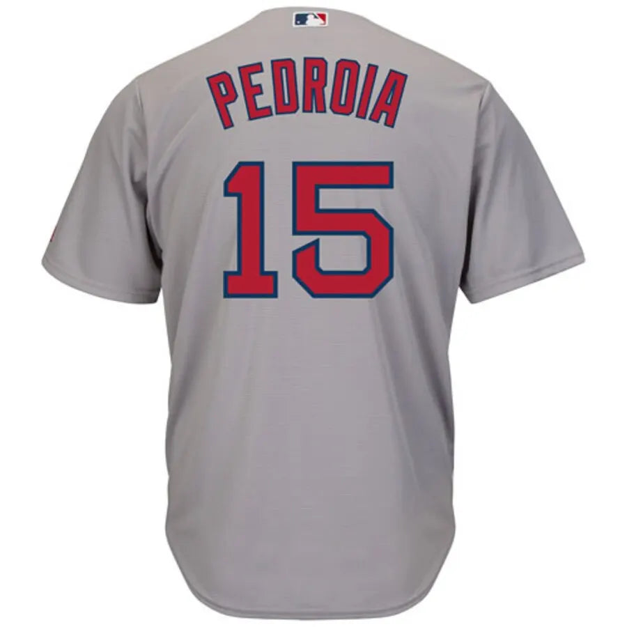 Pedrioa Red Sox Grey Jersey - Hình 3