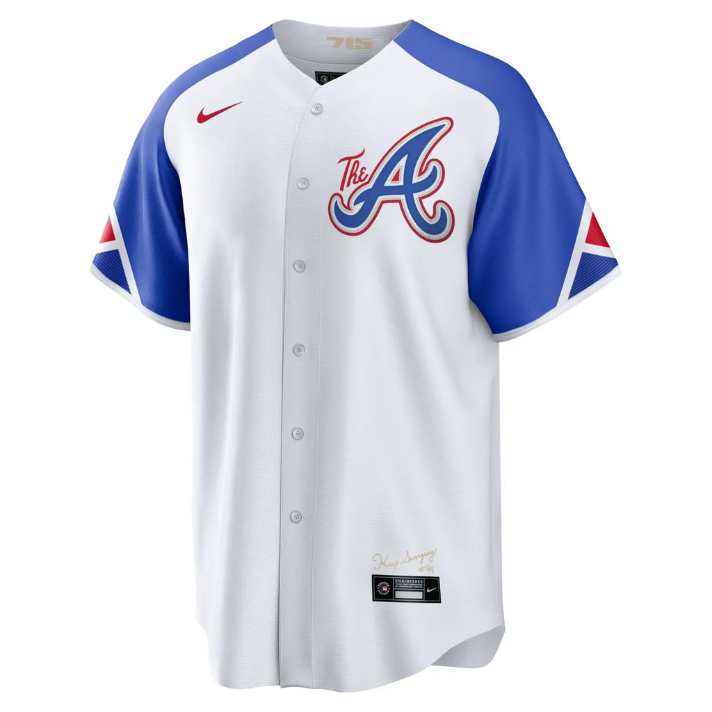 Rosario Braves White Throwback Jersey - Hình 3