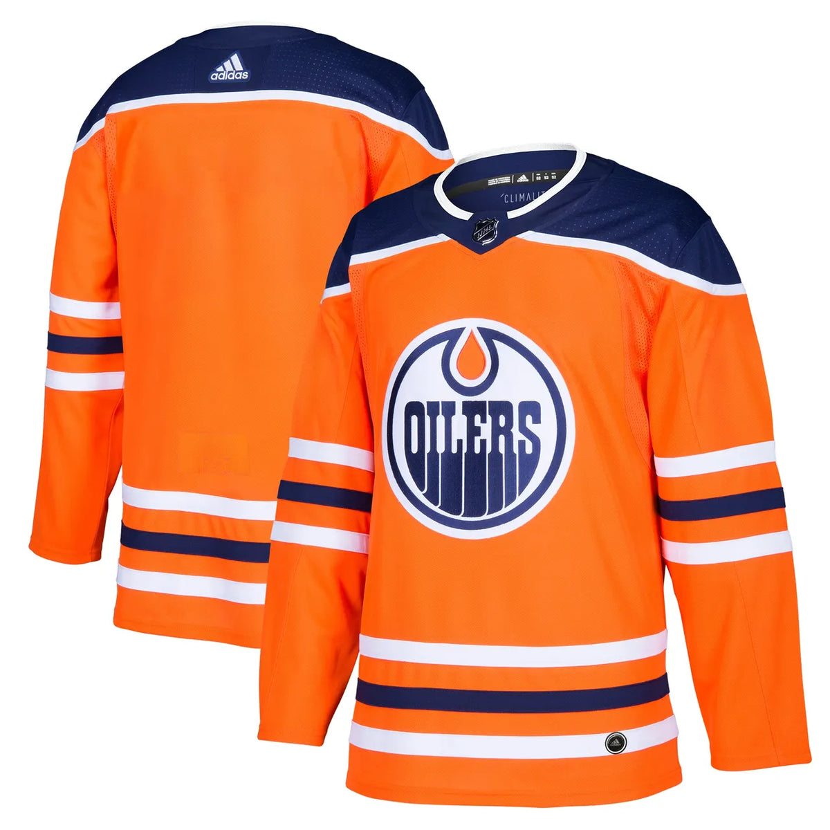 Adidas Oilers Orange Jersey authentic