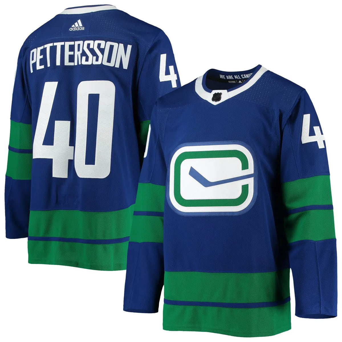 blue Adidas Pettersson Canucks Jersey - Hình 2