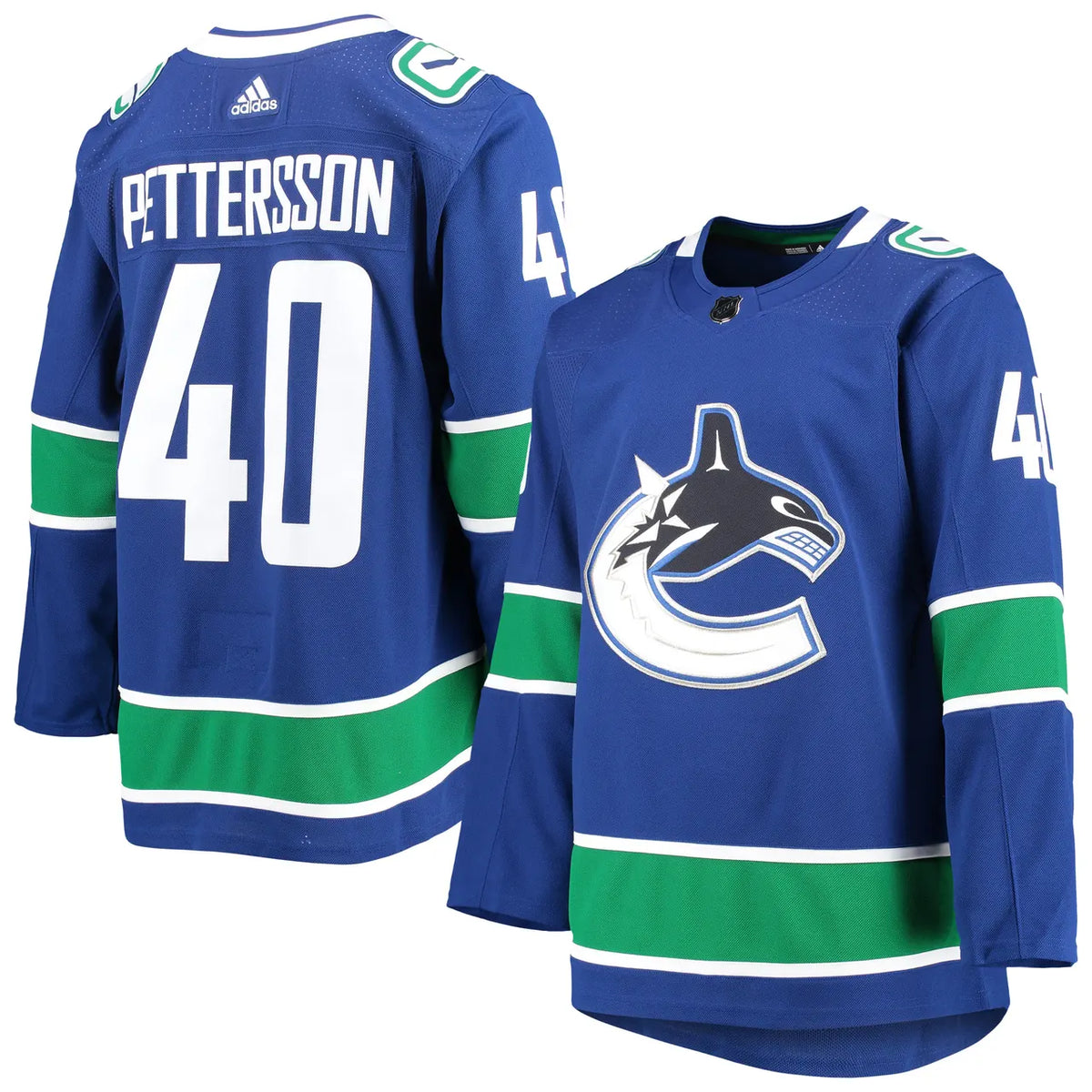 blue Adidas Pettersson Canucks Jersey