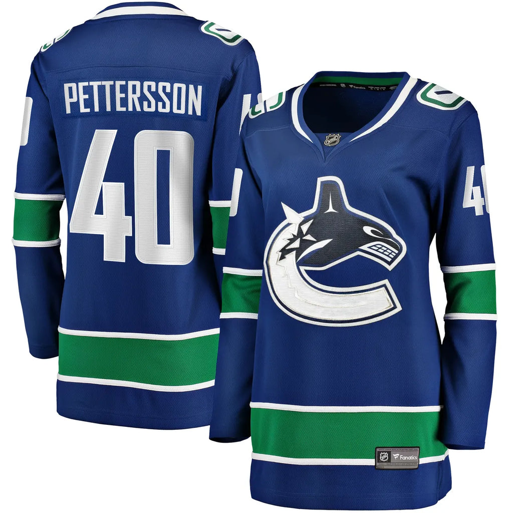 blue Fanatics Pettersson Canucks Jersey - Hình 16