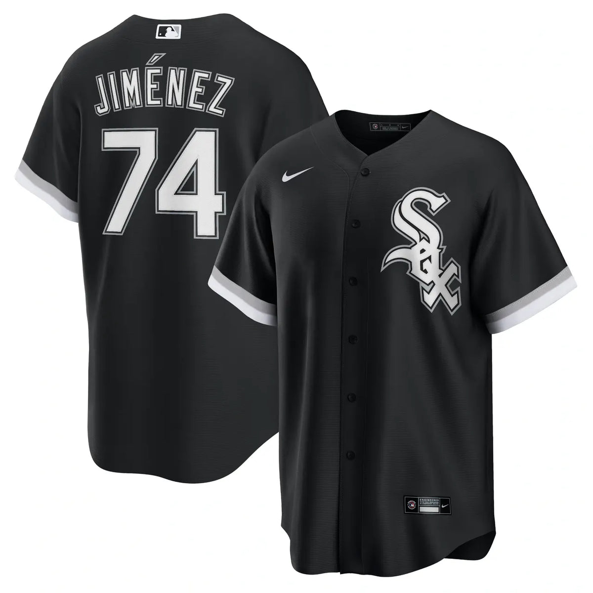 Jimenez White Sox Pinstripe Jersey nike authentic - Hình 10