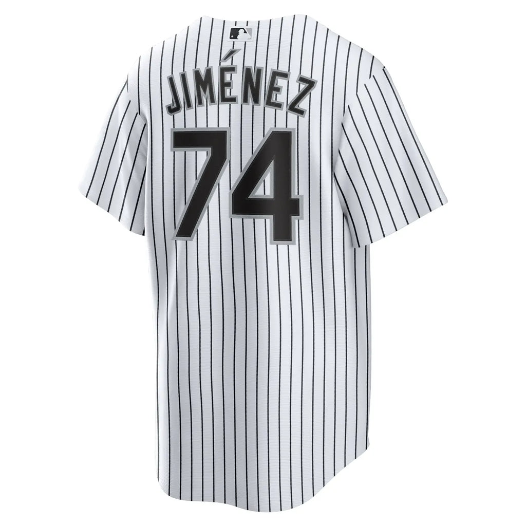 Jimenez White Sox Pinstripe Jersey nike authentic - Hình 4