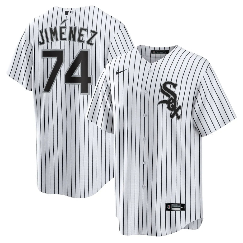 Jimenez White Sox Pinstripe Jersey nike authentic - Hình 2