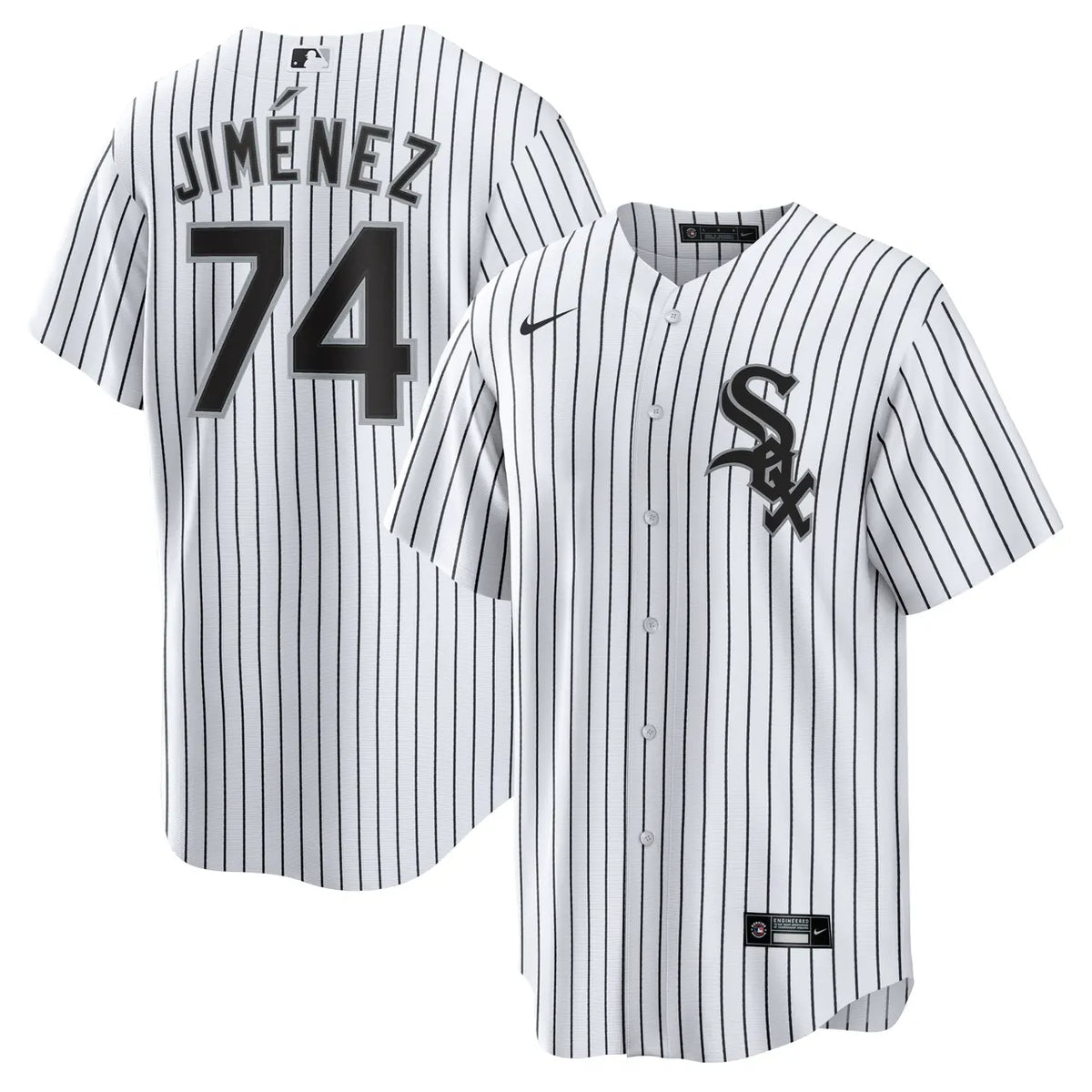 Jimenez White Sox Pinstripe Jersey nike authentic - Hình 2