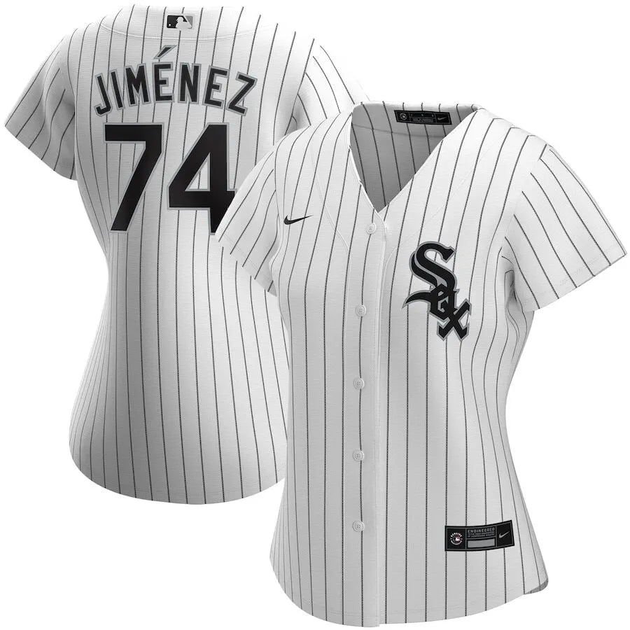 Nike Jimenez White Sox Pinstripe Jersey authentic