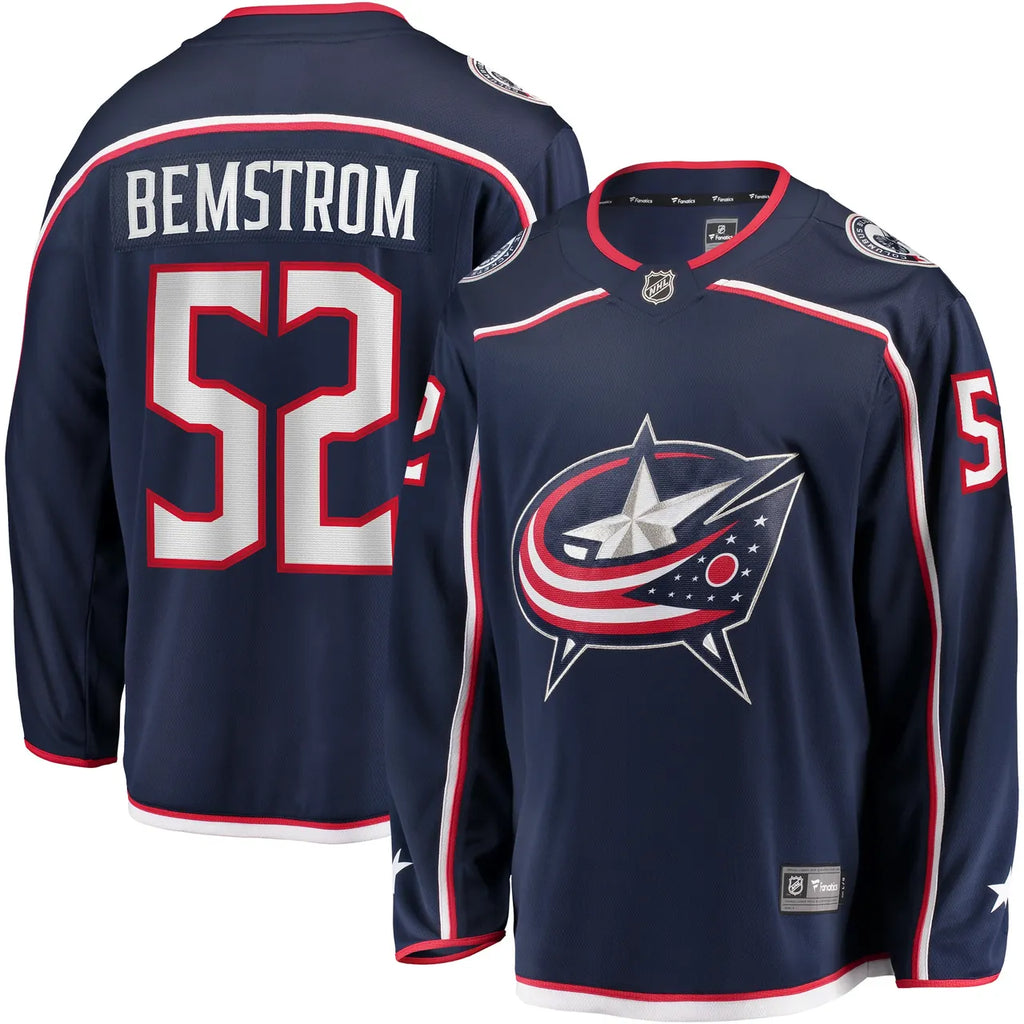 Fanatics Bemstrom Blue Jackets Jersey - Hình 2