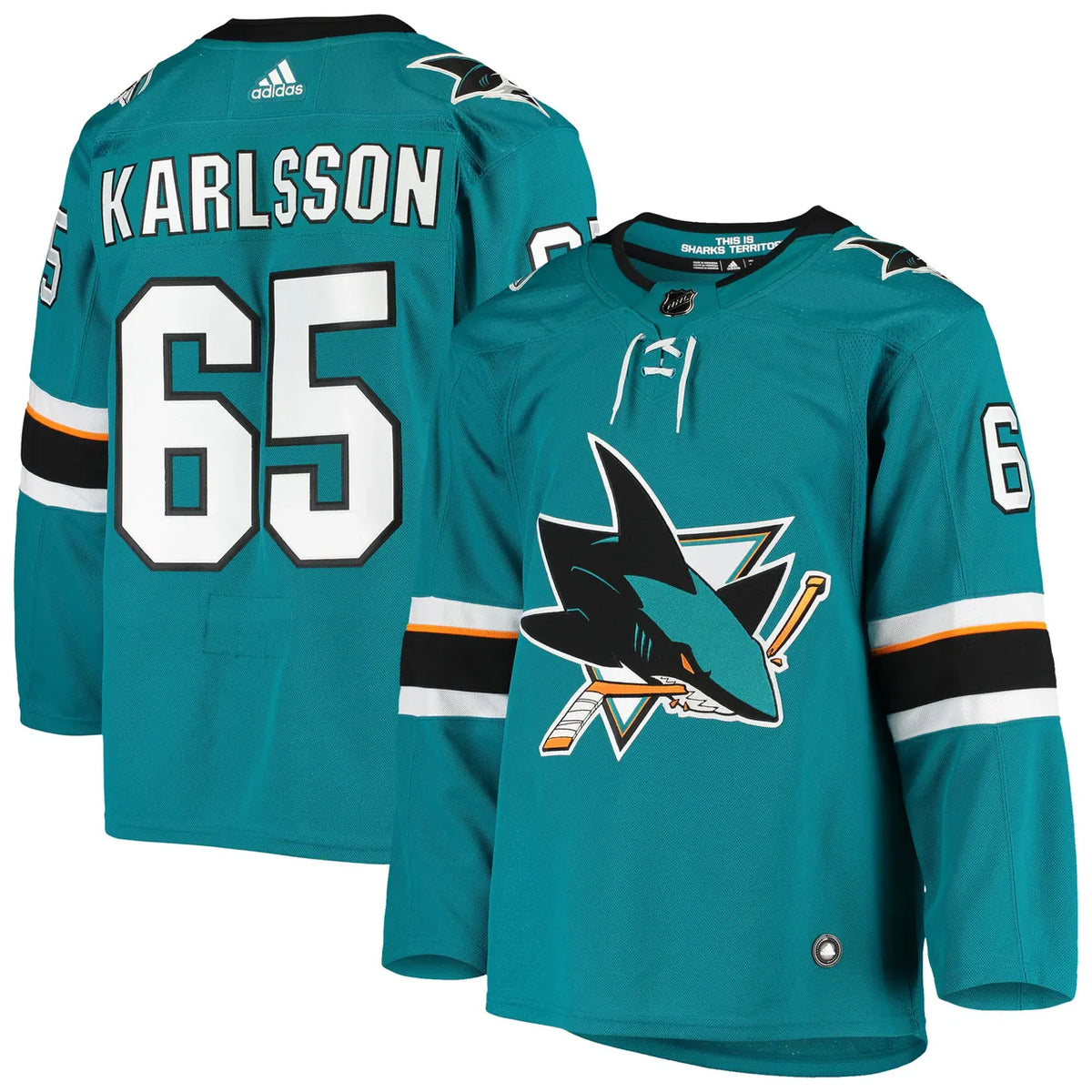Sharks Karlsson Teal Jersey - Hình 2