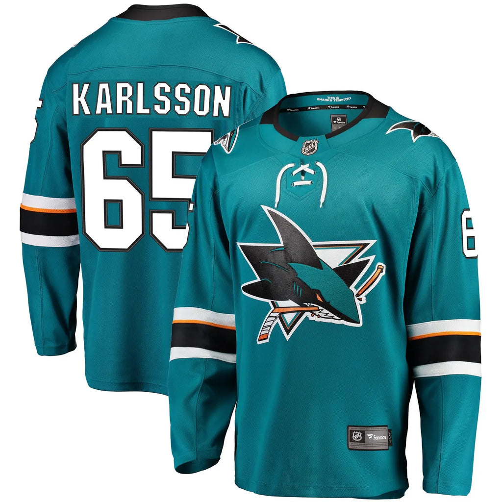 Karlsson Sharks Teal Jersey - Hình 2