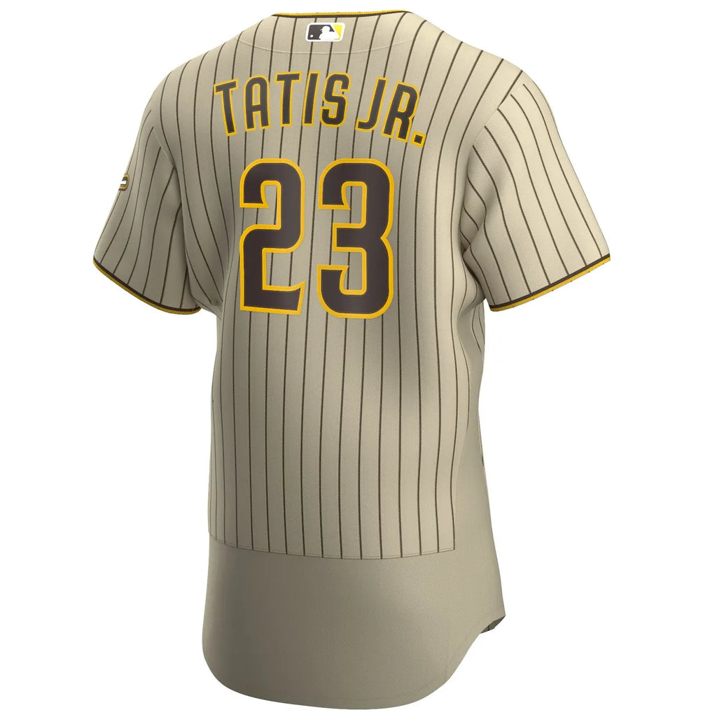 nike Tatis Jr Padres Tan Jersey - Hình 4