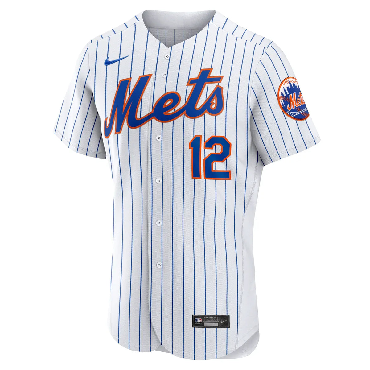 Lindor Mets Pinstripe Jersey nike authentic - Hình 3