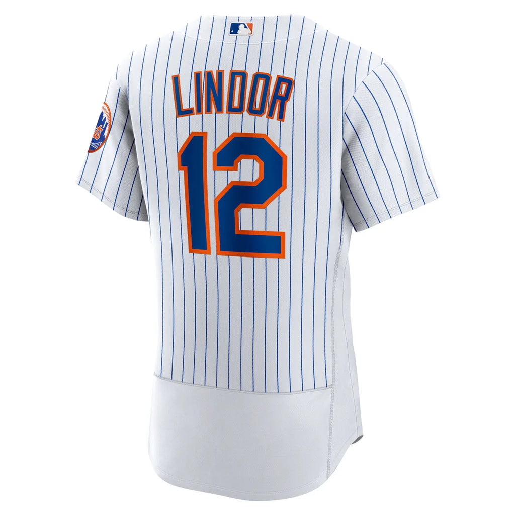 Lindor Mets Pinstripe Jersey nike authentic - Hình 4