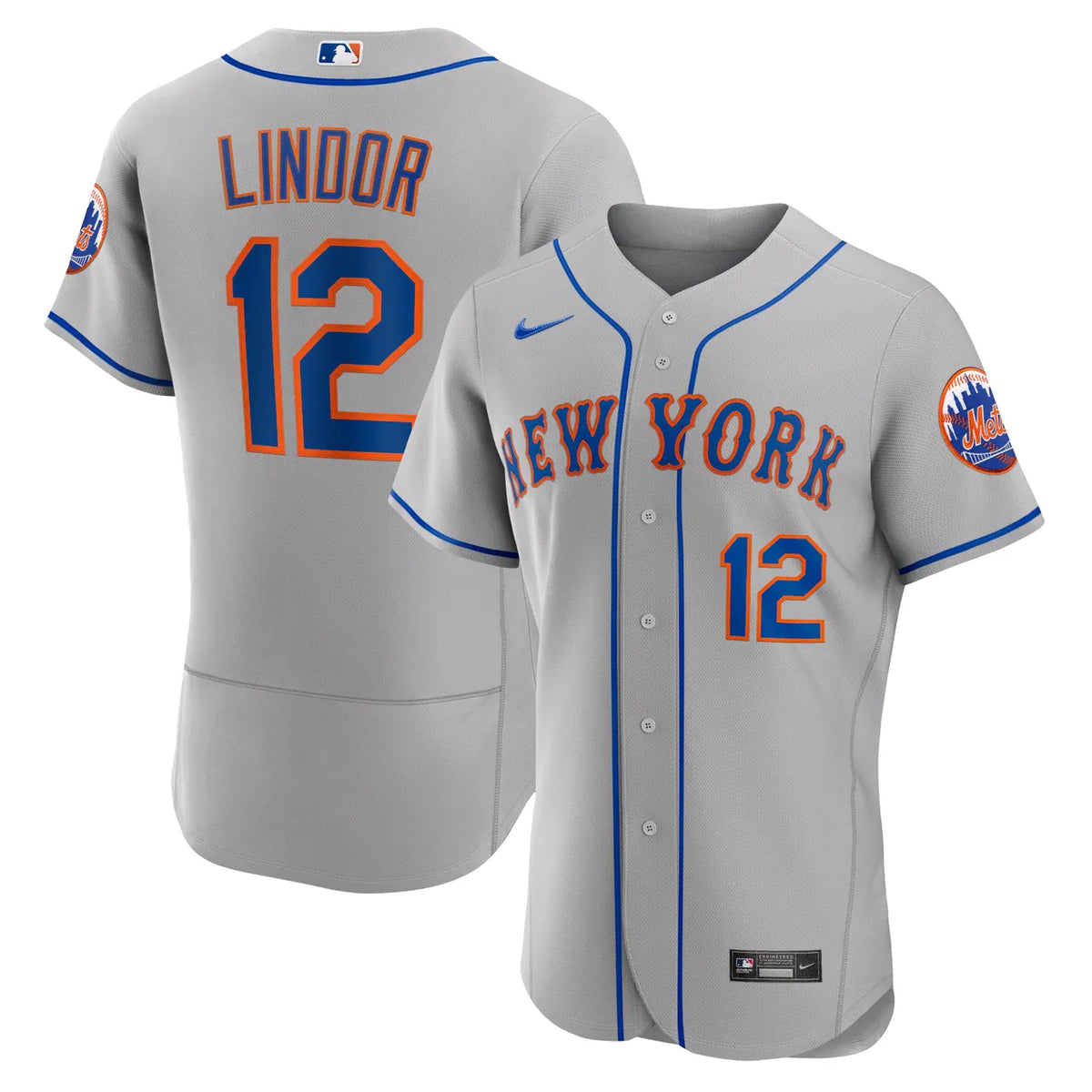 Lindor Mets Pinstripe Jersey nike authentic - Hình 11