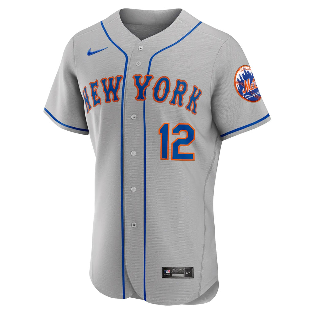 Lindor Mets Gray Jersey nike - Hình 3