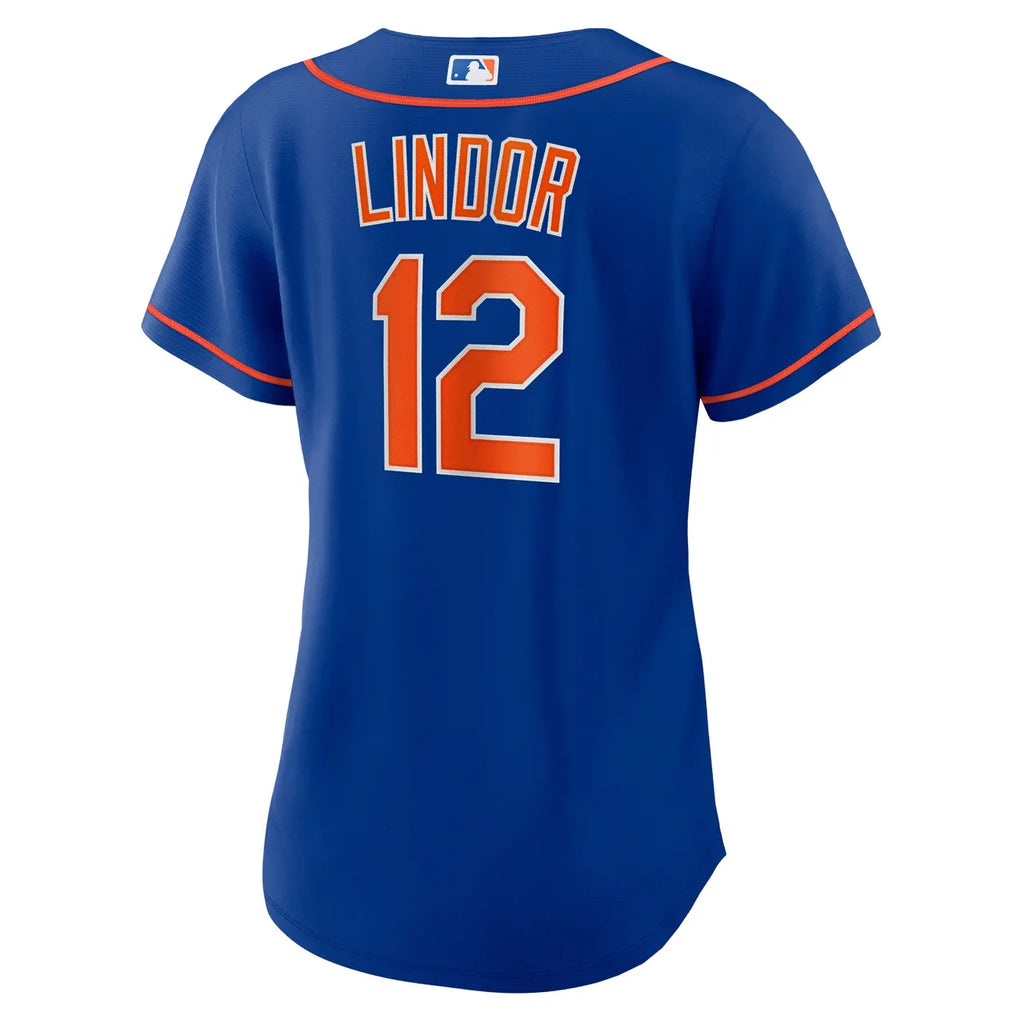Lindor Mets Royal Blue Jersey - Hình 4