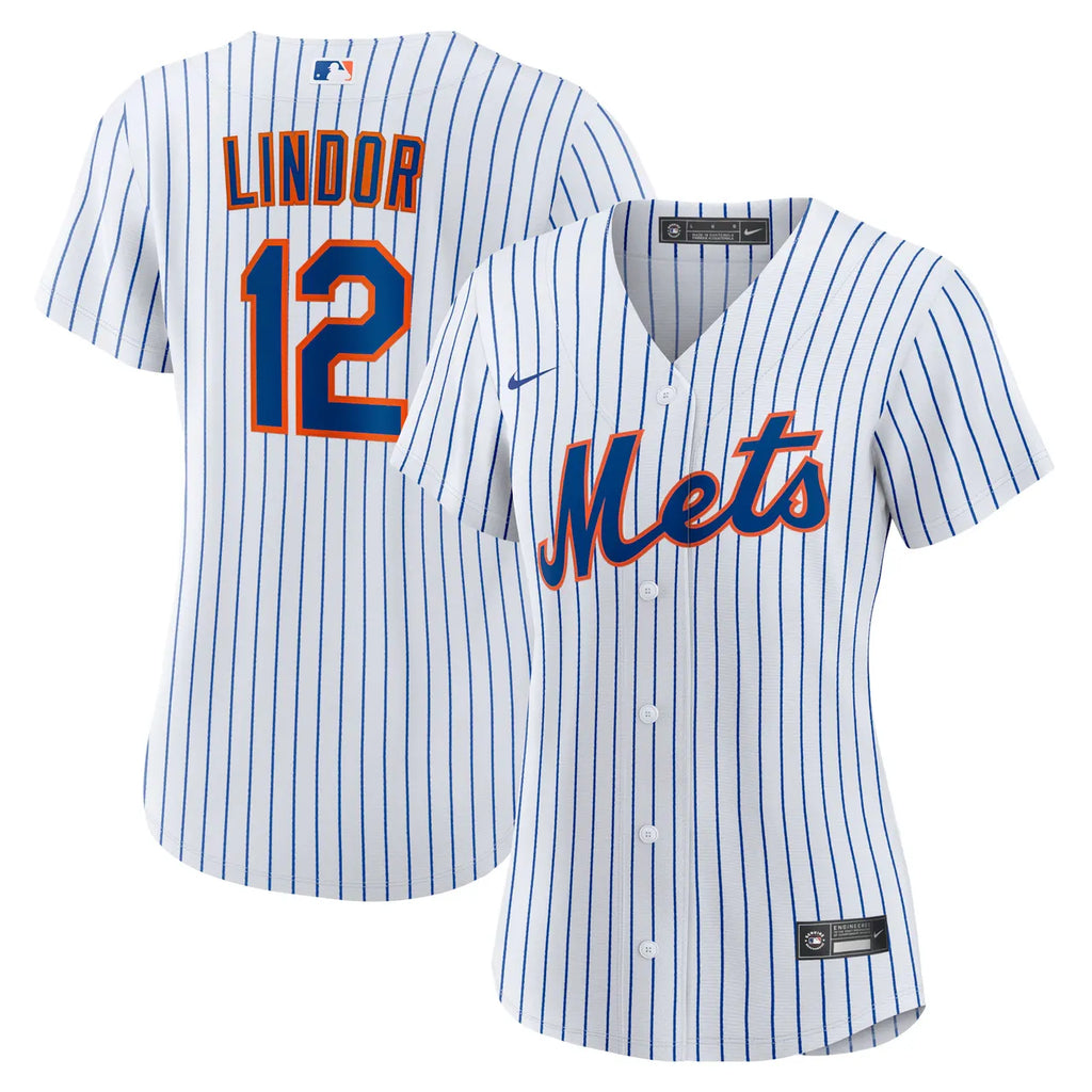 Lindor Mets Pinstripe Jersey nike