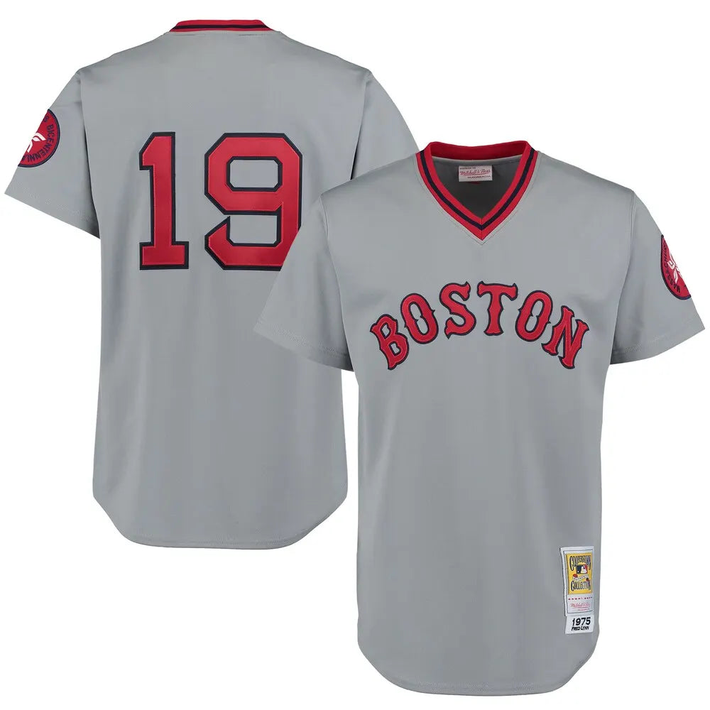 Red Sox Gray 1975 Jersey