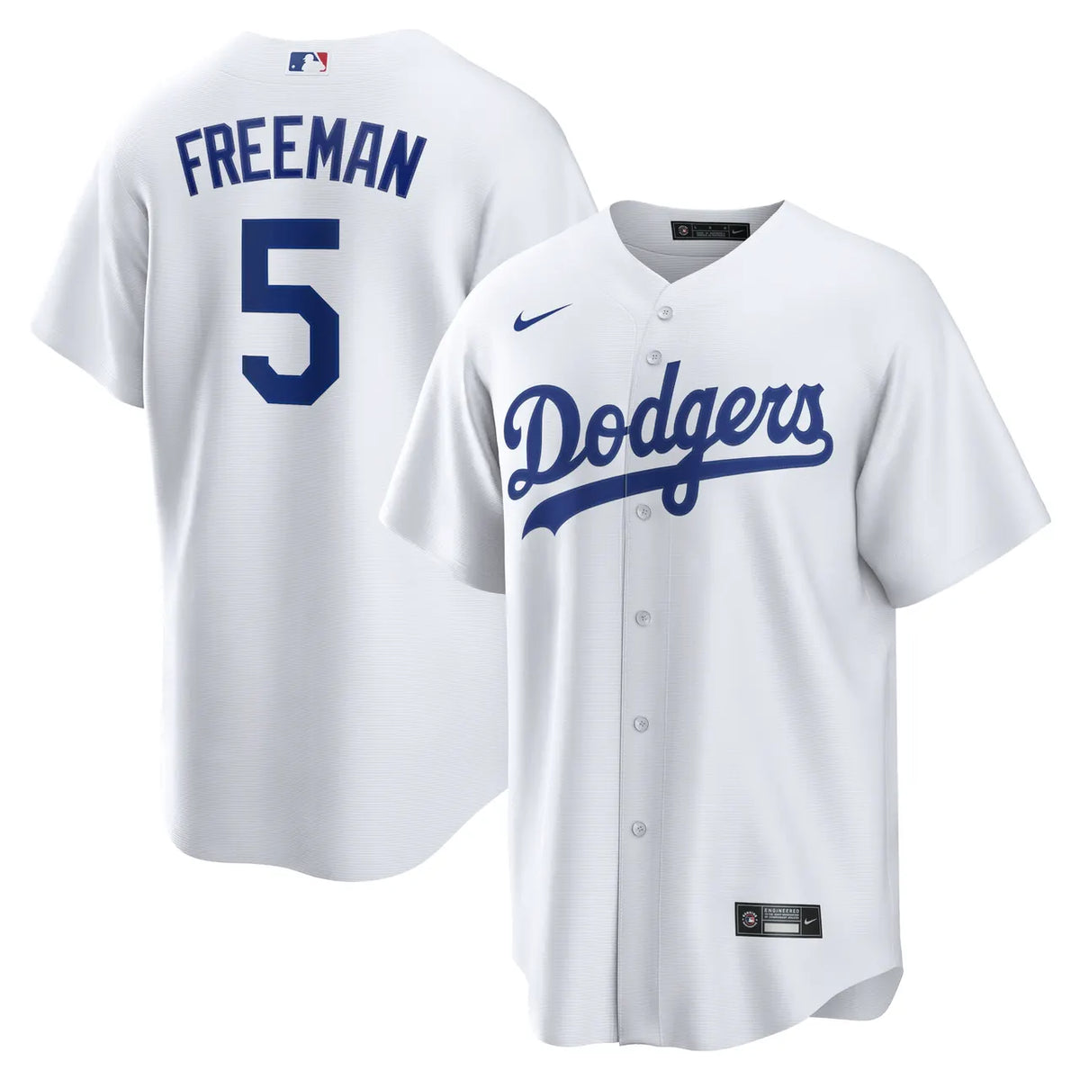 Nike Dodgers Freeman #5 Gray Road Jersey - Hình 17