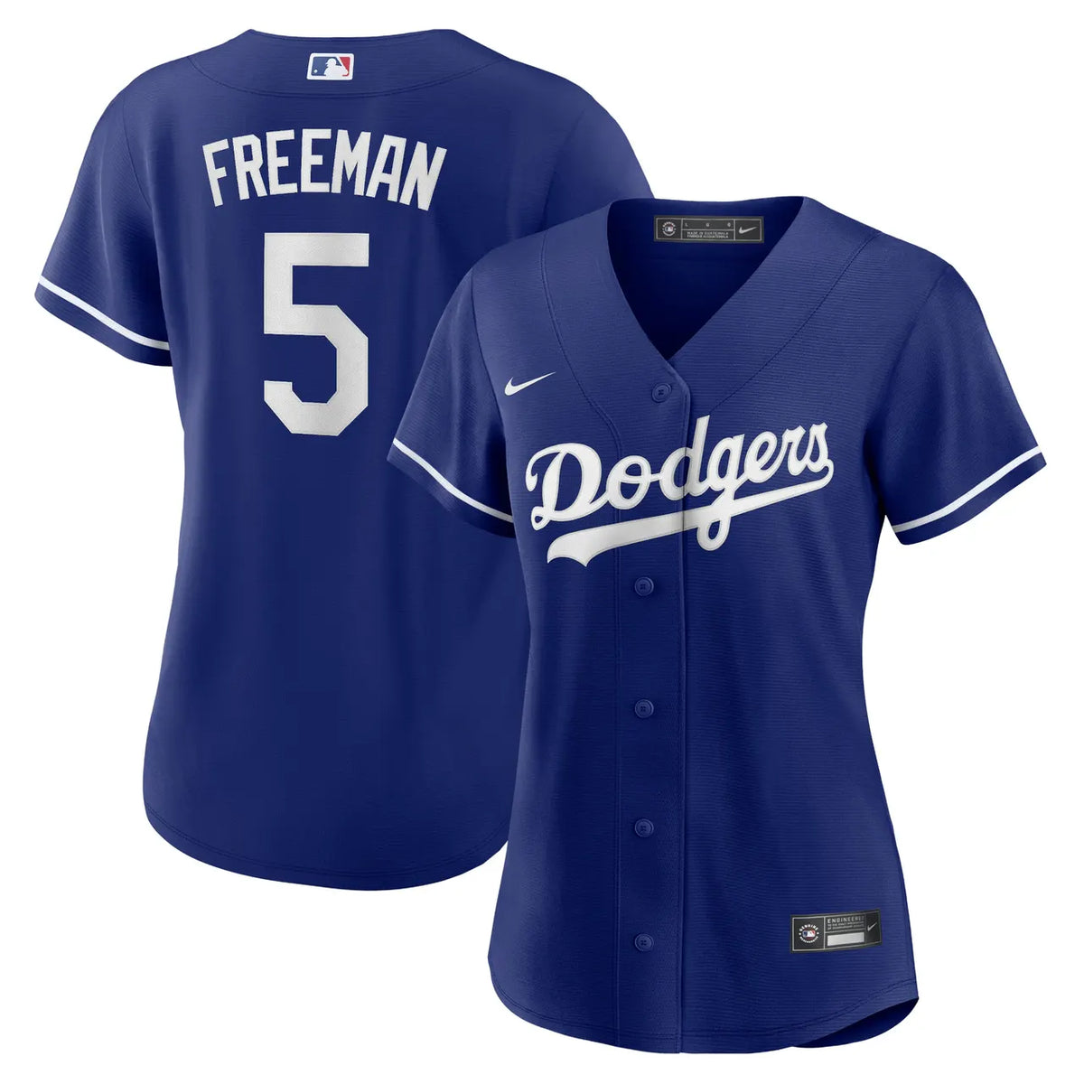 nike Freeman Dodgers White Jersey - Hình 9