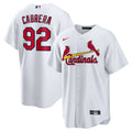 Cardinals Cabrera #92 White Jersey