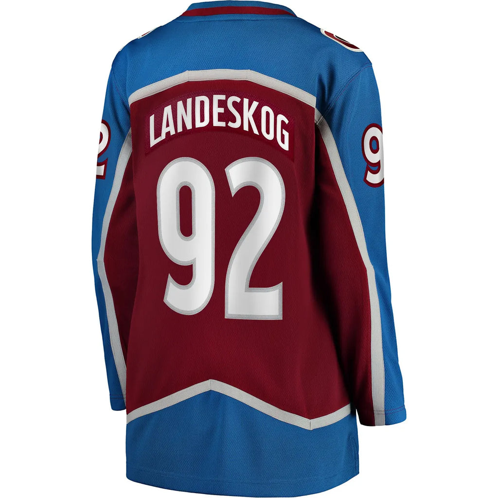 Landeskog Avalanche Burgundy Jersey - Hình 4