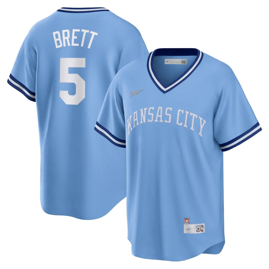 nike Royals Brett Powder Blue Jersey