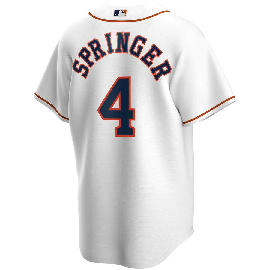 Springer Astros #4 White Jersey - Hình 3