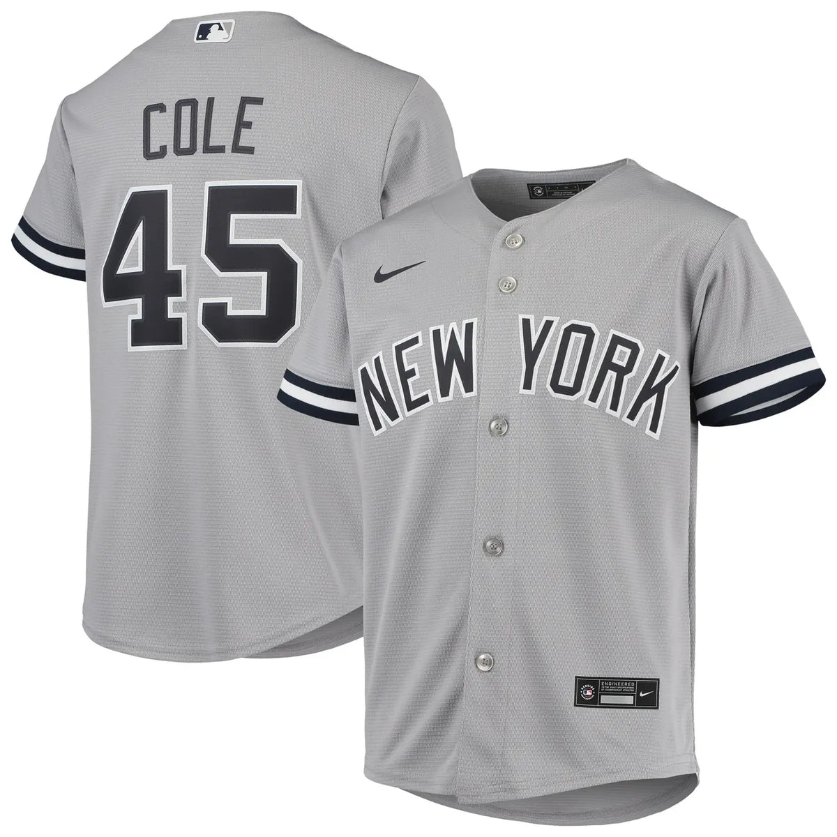 Cole Yankees Gray Jersey