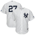 majestic Yankees #27 Pinstripe Jersey
