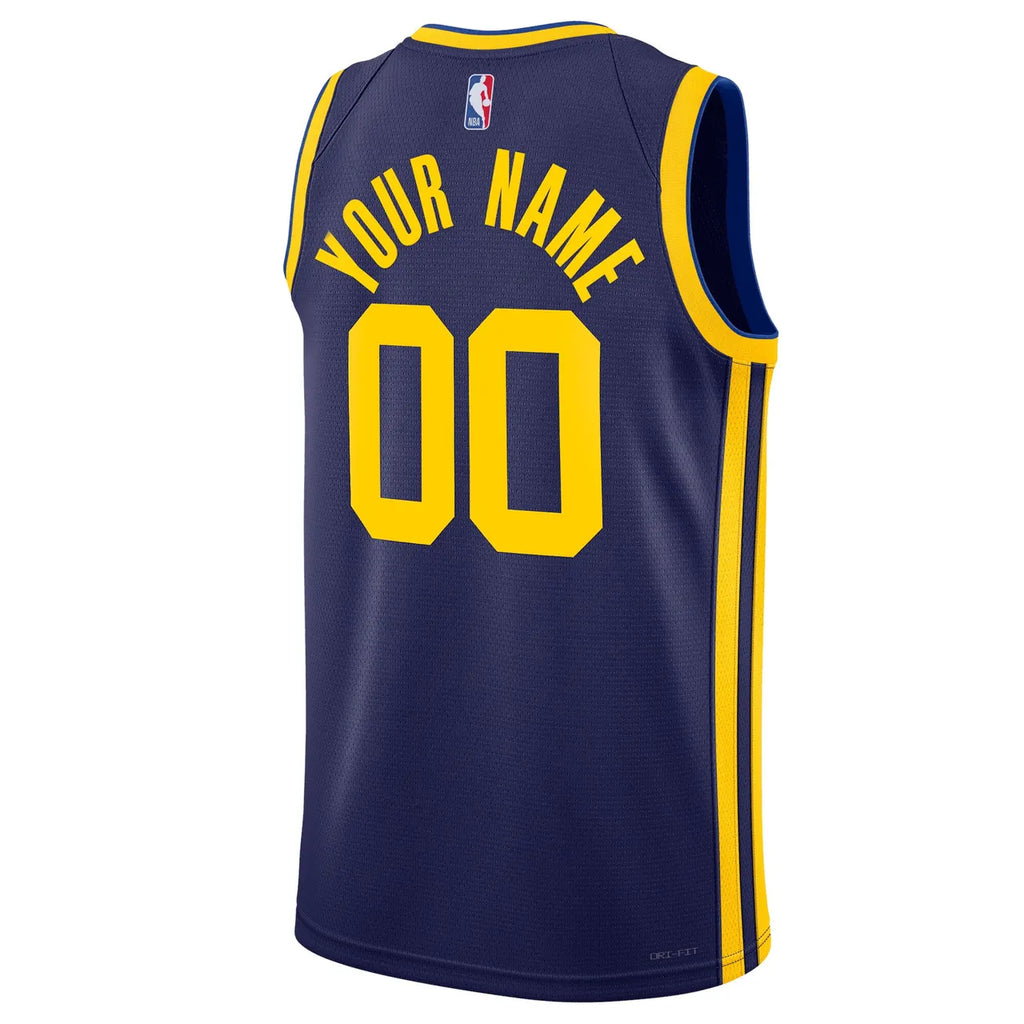 jordan Warriors Navy Custom Jersey - Hình 4