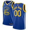 nike personalize Warriors Blue Custom Jersey