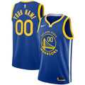 nike name Warriors Blue Custom Jersey