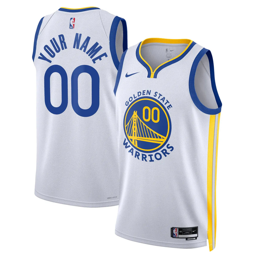 Warriors Custom White Jersey - Hình 2