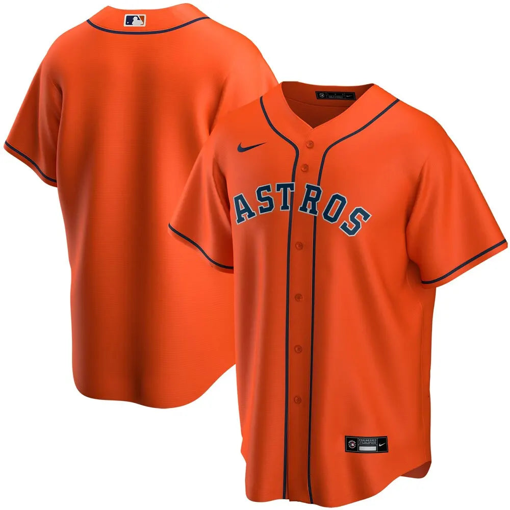 nike Astros Orange Throwback Jersey