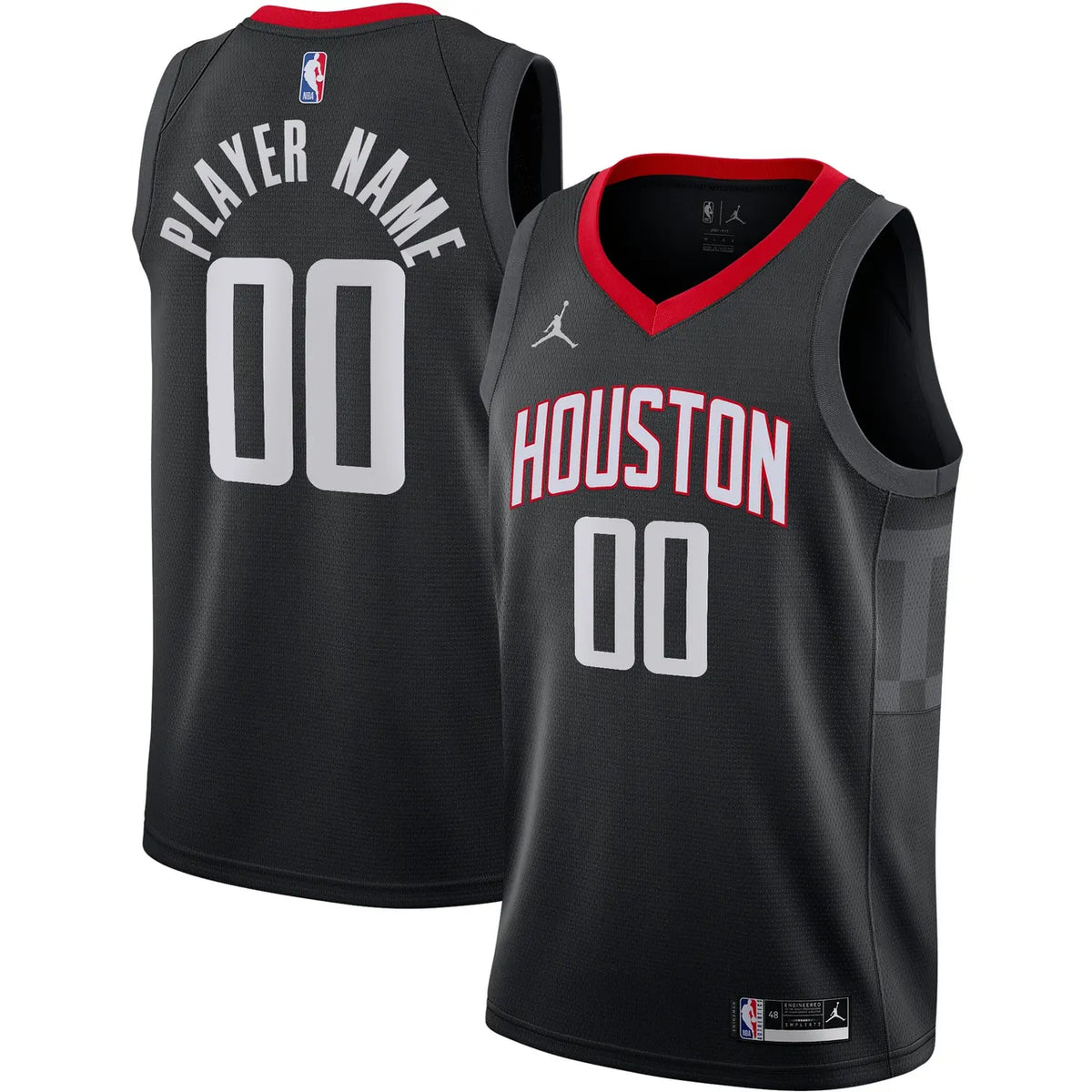 Rockets Anthracite Custom Jersey