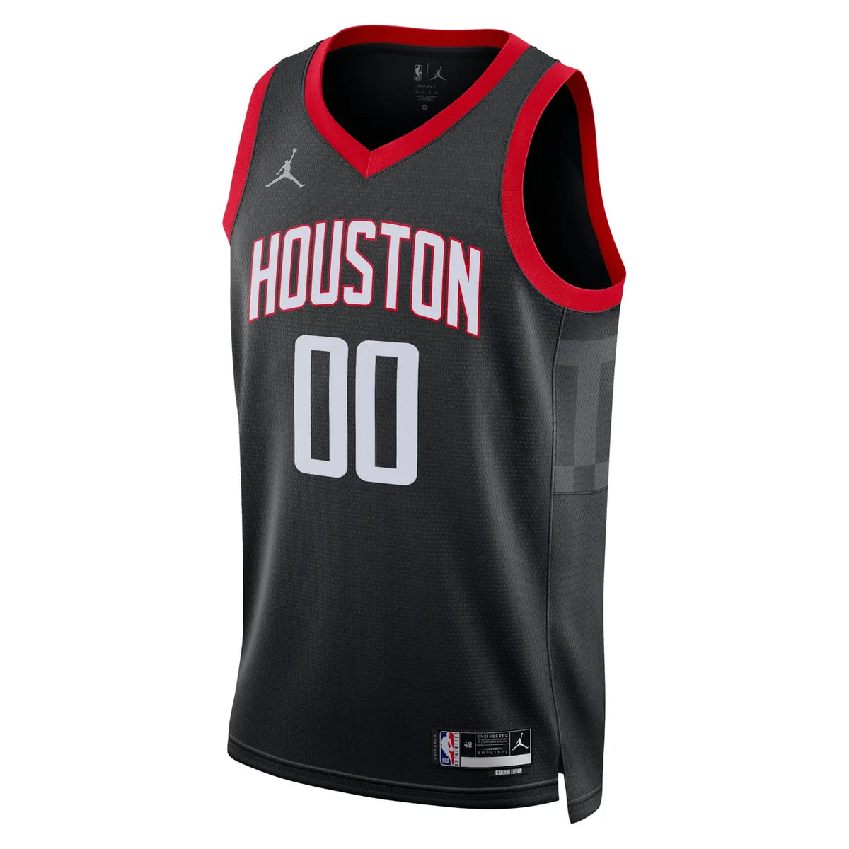 houston Jordan Rockets Black Custom Jersey - Hình 2