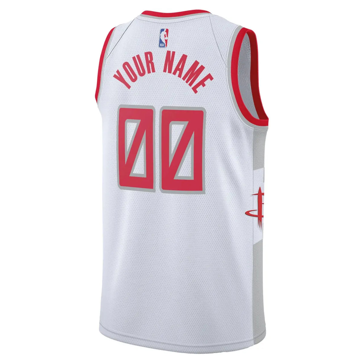 nike Rockets White H-Town Jersey - Hình 4