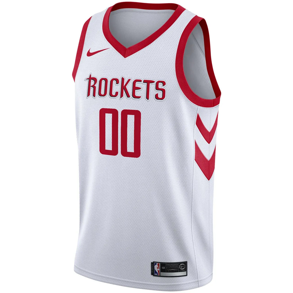 nike association Rockets White Custom Jersey - Hình 3