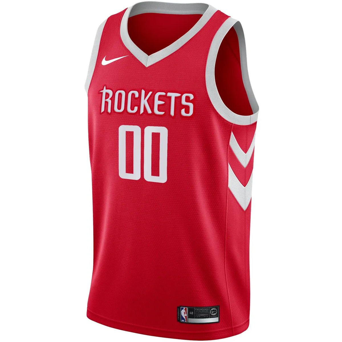 Rockets Red Custom Number Jersey - Hình 3