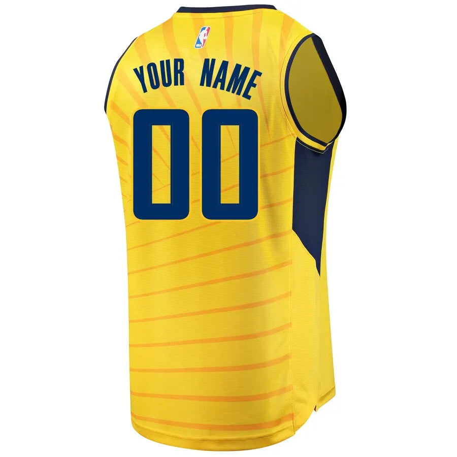 fanatics Pacers Gold Personalized Jersey - Hình 3