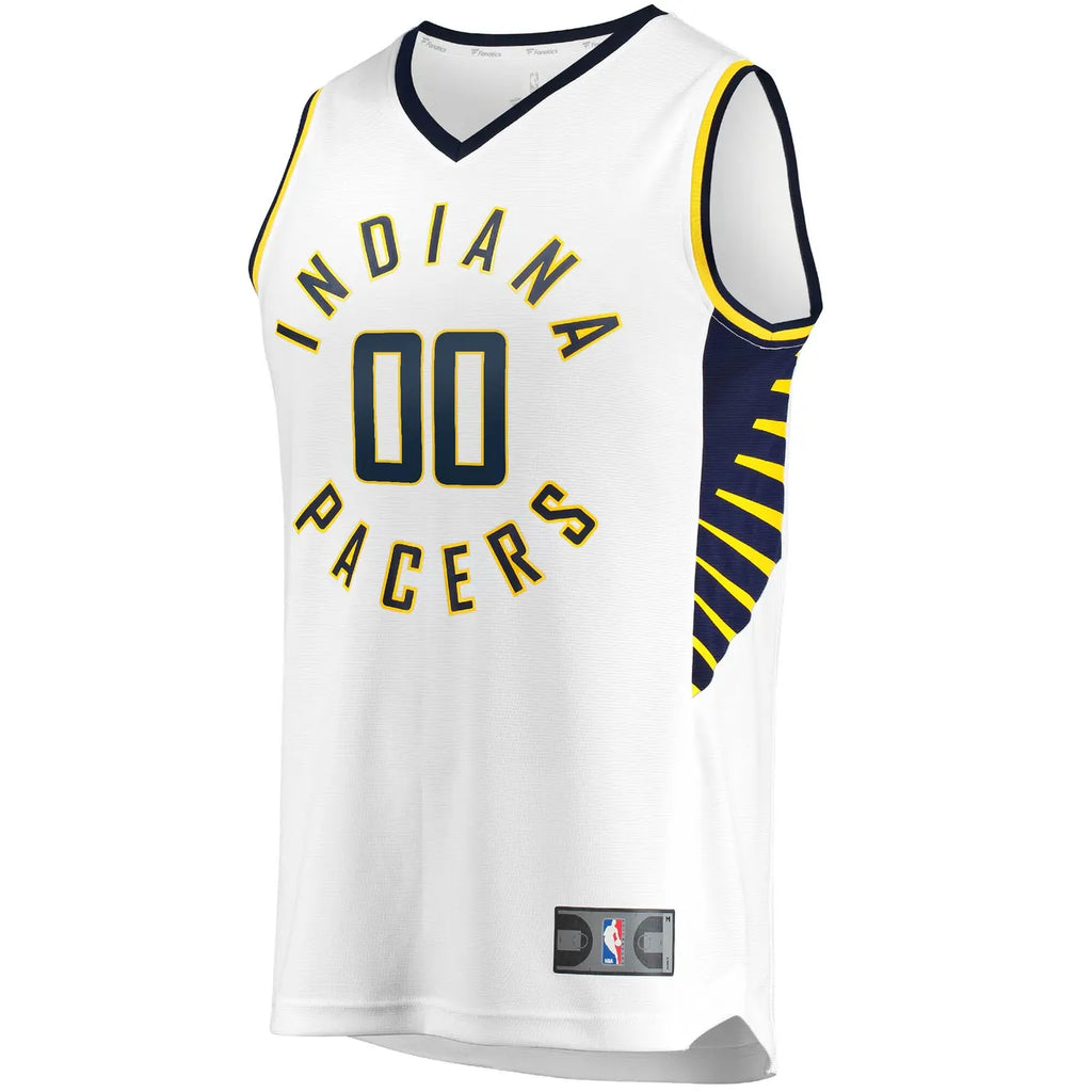 fanatics Pacers White Custom Jersey - Hình 3
