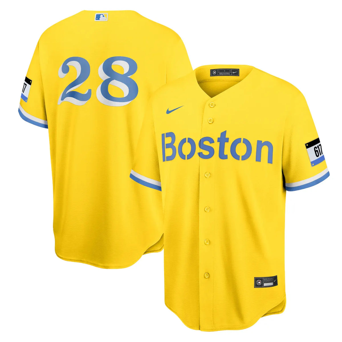 Nike Boston Yellow Jersey replica