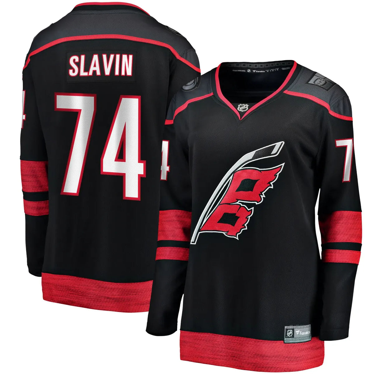 fanatics Slavin Hurricanes Black Jersey - Hình 2
