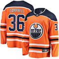 Oilers Campbell #36 Jersey fanatics